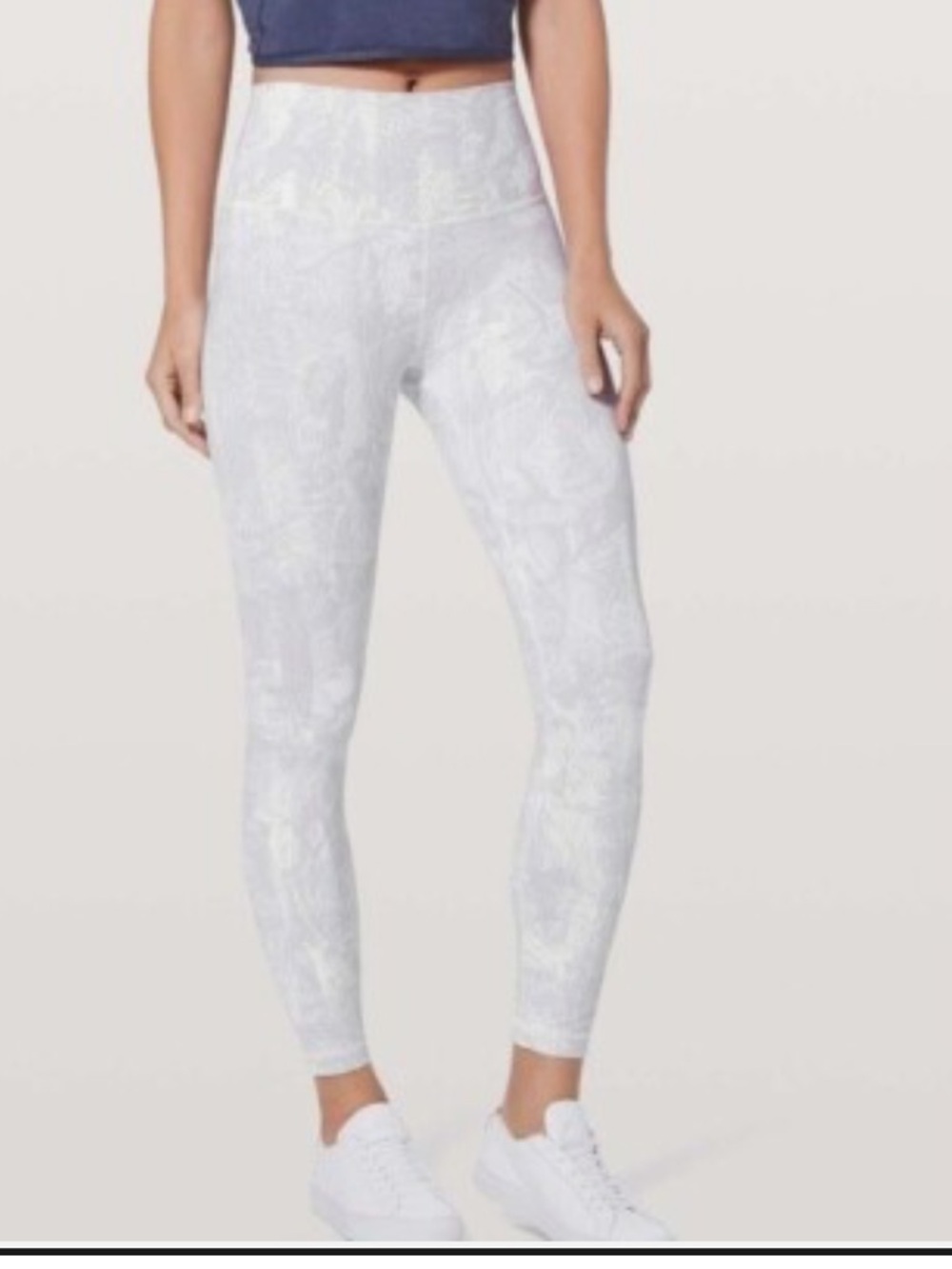 lululemon athletica White Patterned High-Rise Leggings